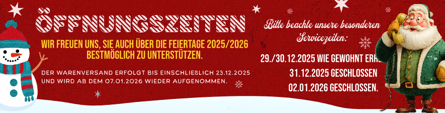 Öffnungszeiten Dezember