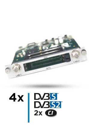 Polytron 4x DVB-S/S2  Empfangs-Modul mit 2x CI
