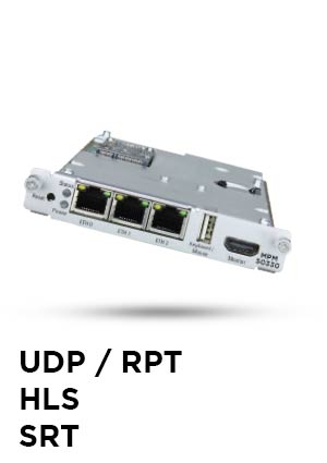 Polytron UDP, RTP, HLS, SRT  Multi protocol IP module