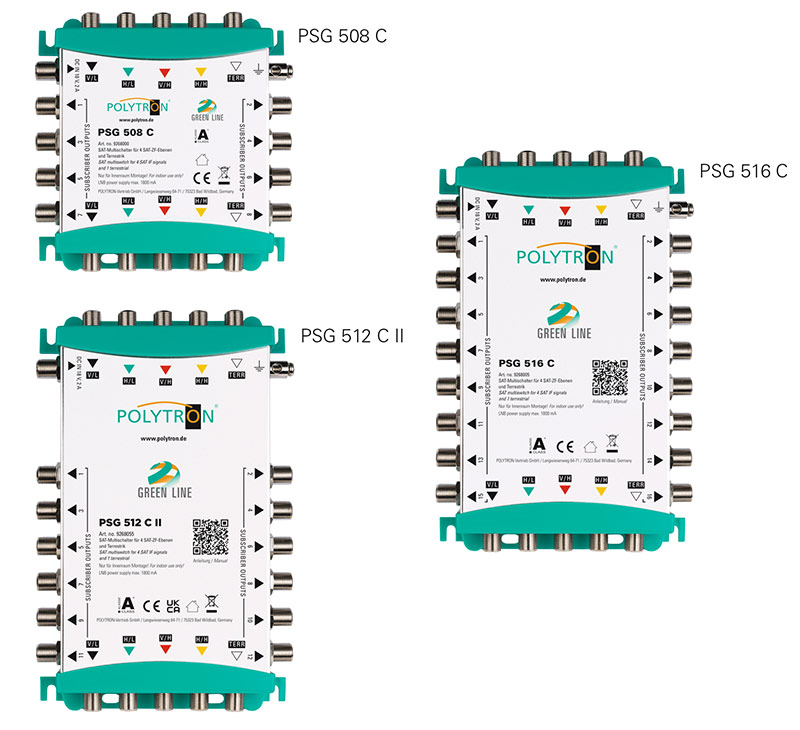 POLYTRON Multiswitches PSG II 5 IN Cascade