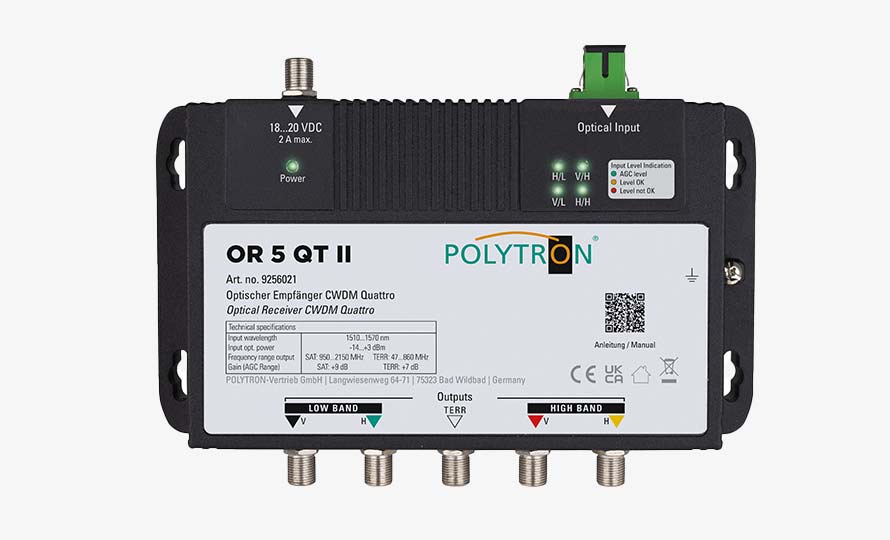 Polytron optischer Empfänger OR 5 QT II